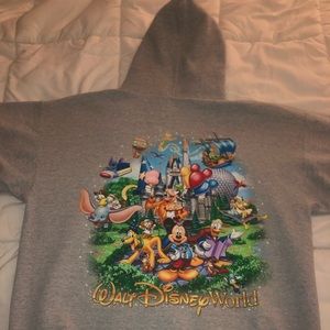Vintage oversized Disney World zip up sweatshirt
